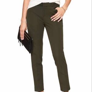 Banana Republic Olive Straight-Leg Dress Pants